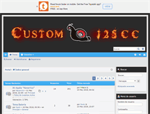 Tablet Screenshot of custom125.com